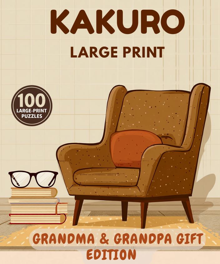 Kakuro Large Print for Seniors: Grandma & Grandpa Gift Edition cover
