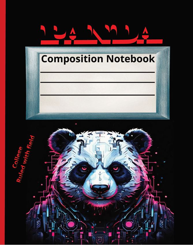 Panda Composition Notebook cover